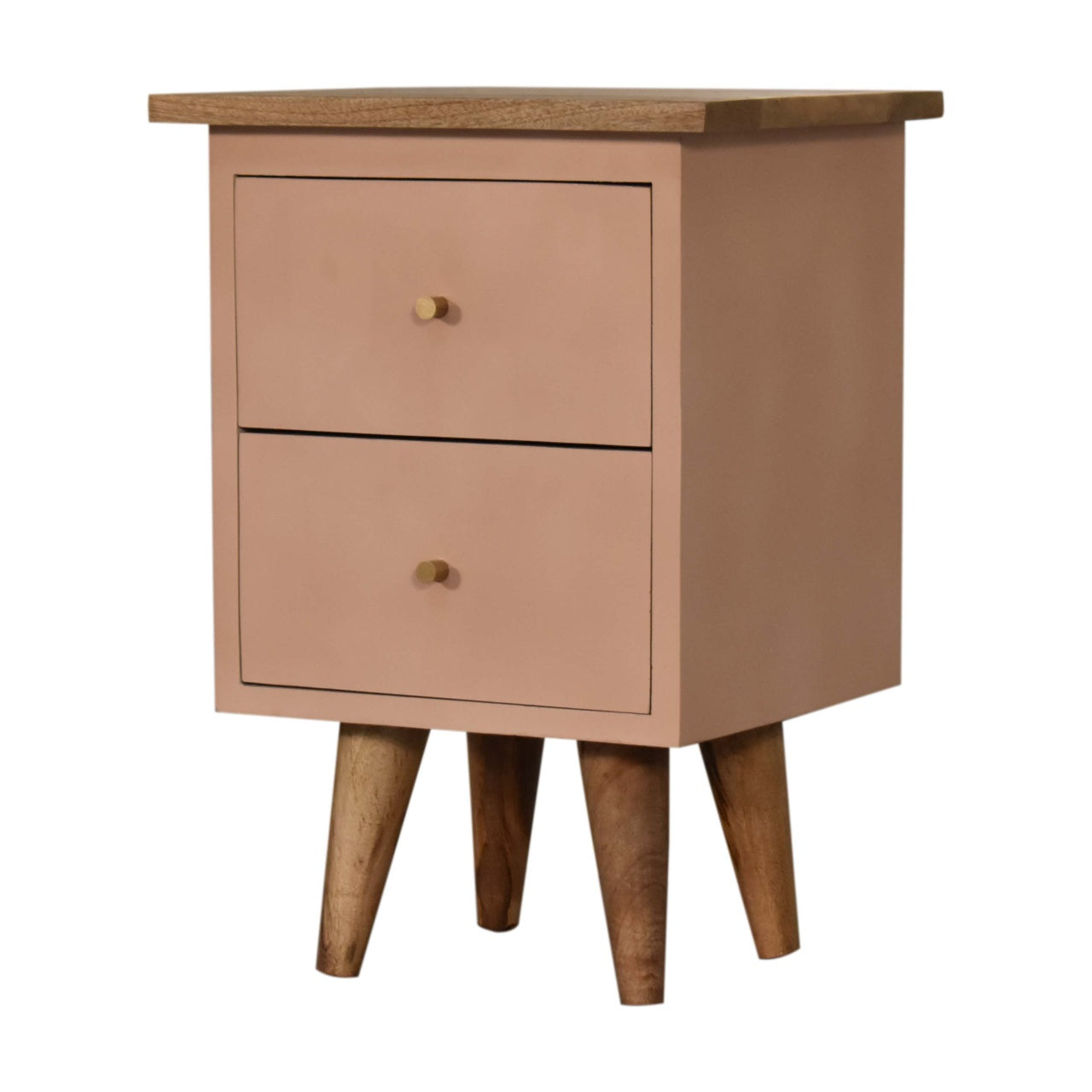 Hand Painted Bedside Table - Pink