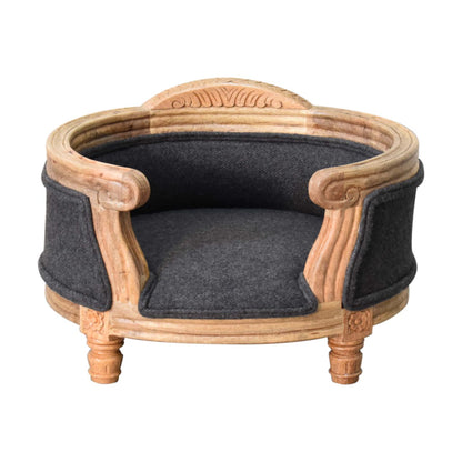 Carved Tweed Pet Bed
