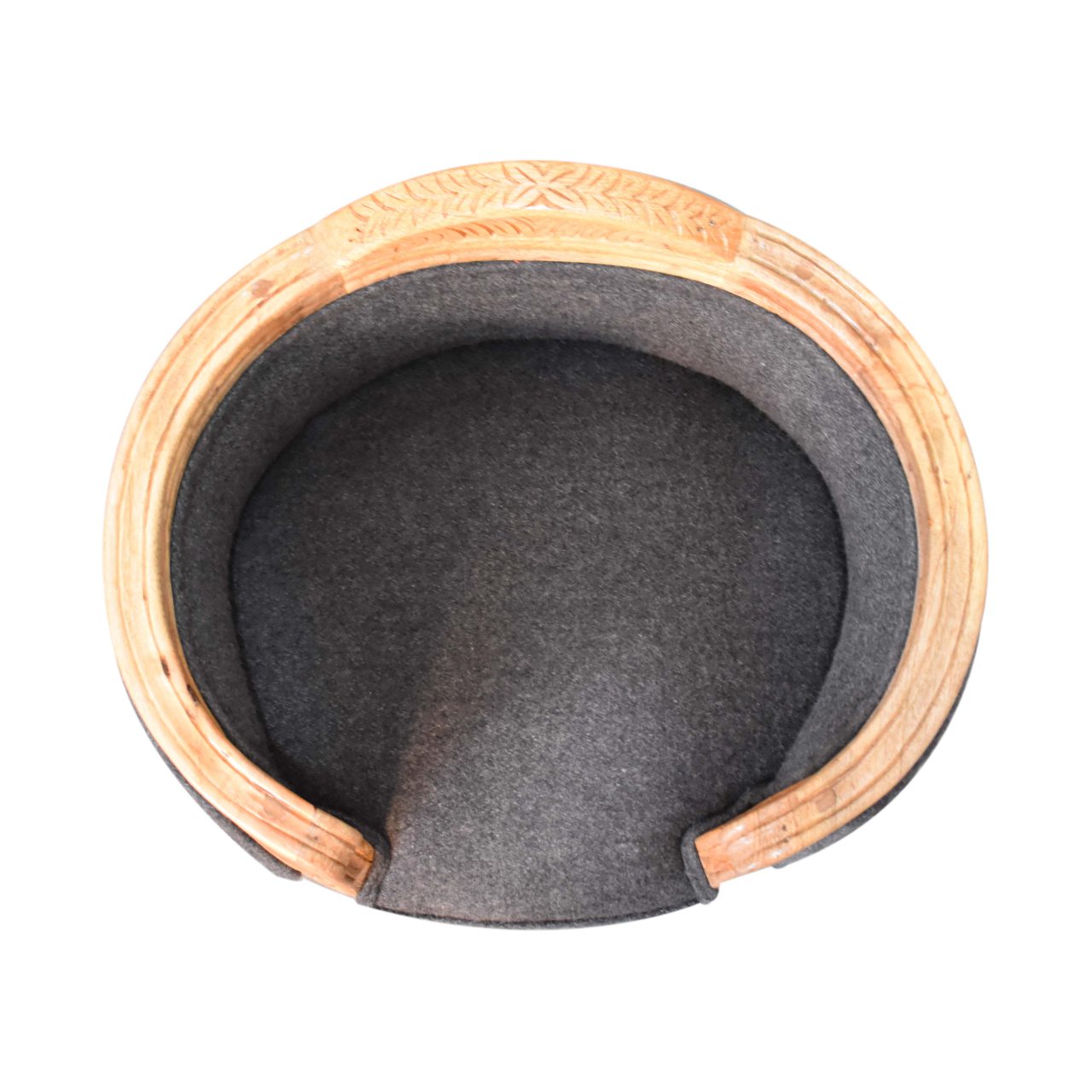 Carved Tweed Pet Bed