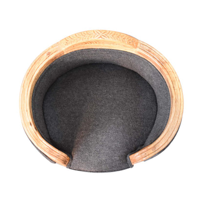 Carved Tweed Pet Bed