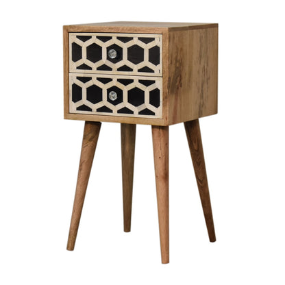 Mini Bone Inlay Bedside Table