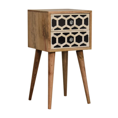 Mini Bone Inlay Bedside Table