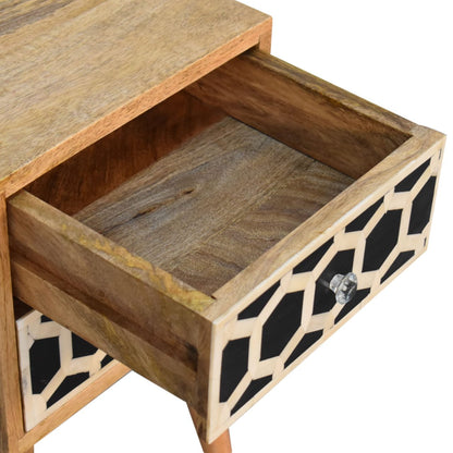 Mini Bone Inlay Bedside Table