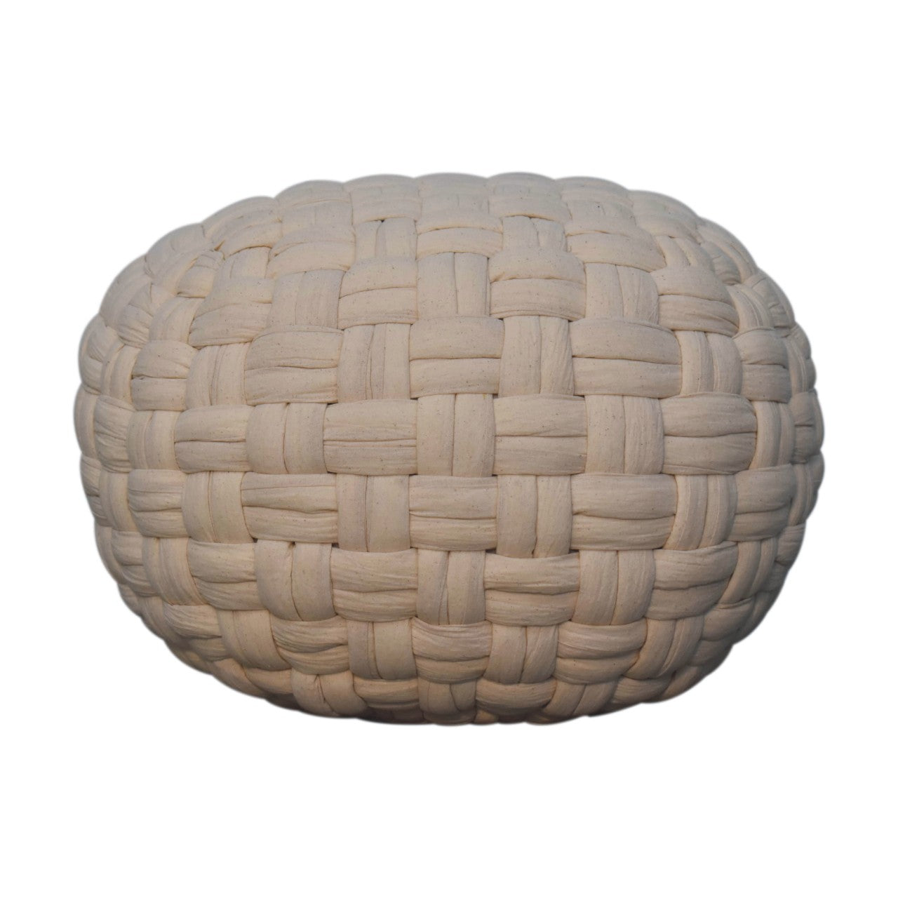 Cotton Pleated Pouffe