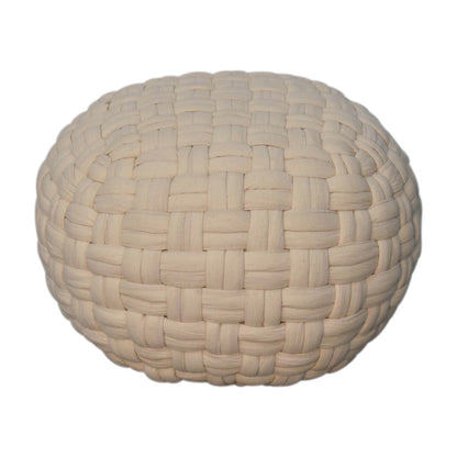 Cotton Pleated Pouffe