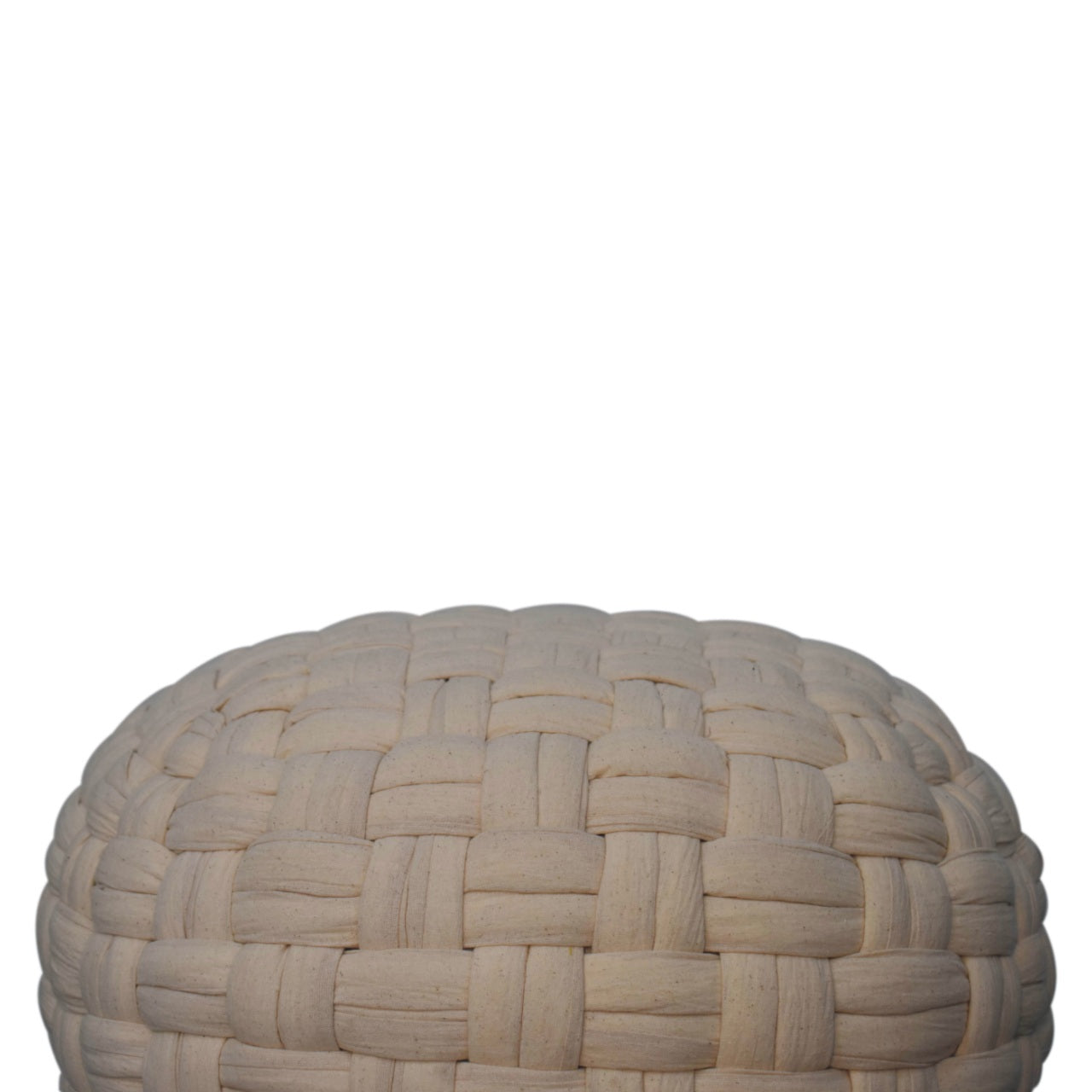 Cotton Pleated Pouffe