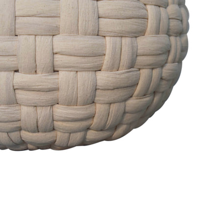 Cotton Pleated Pouffe