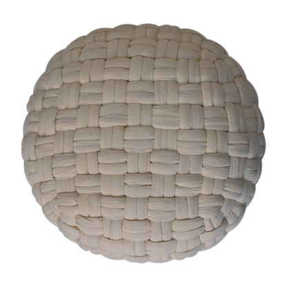 Cotton Pleated Pouffe