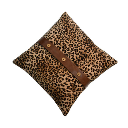 Cotton Velvet Cushion (Set of 2) - Leopard