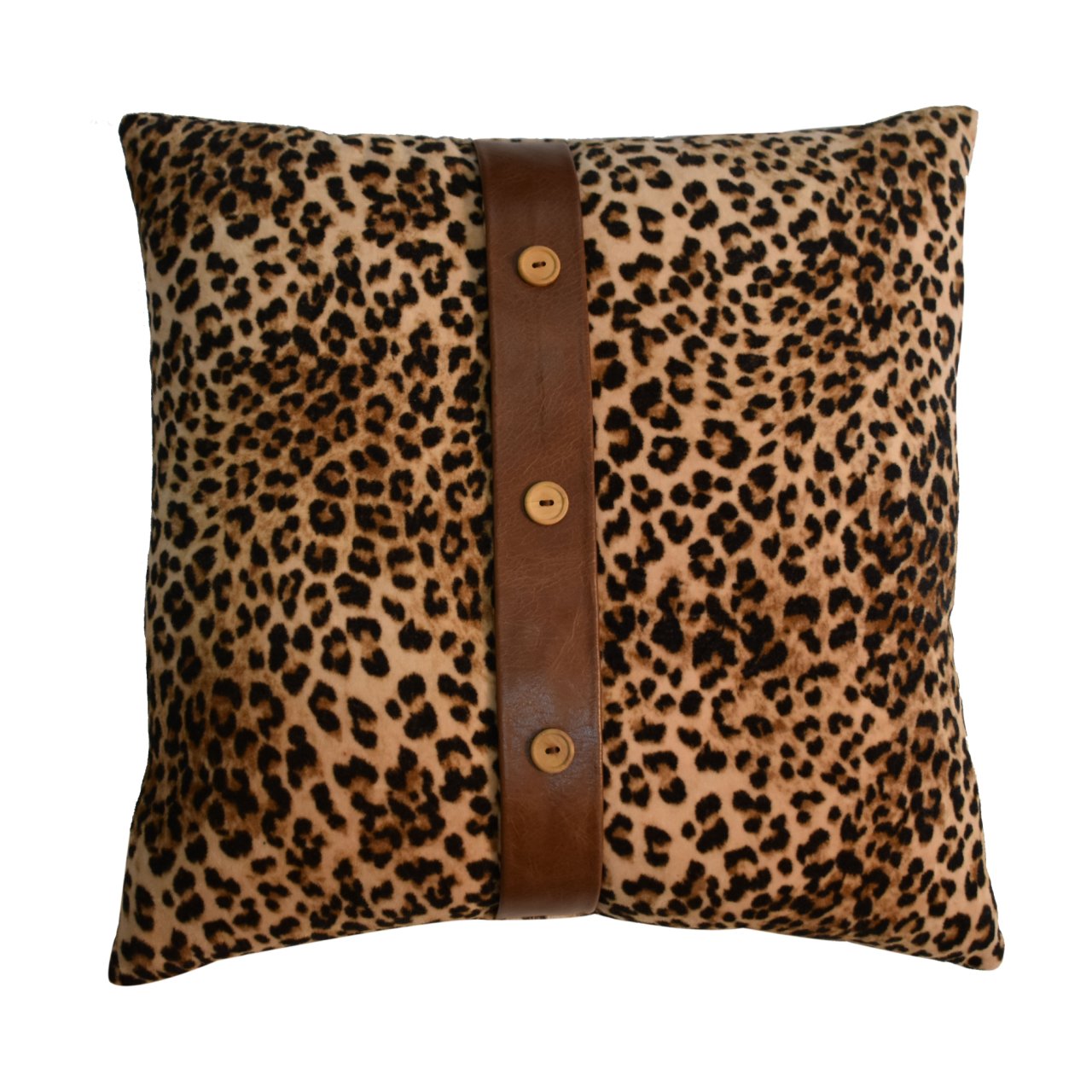 Cotton Velvet Cushion (Set of 2) - Leopard