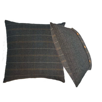 Pewter Tweed Cushion (Set of 2)
