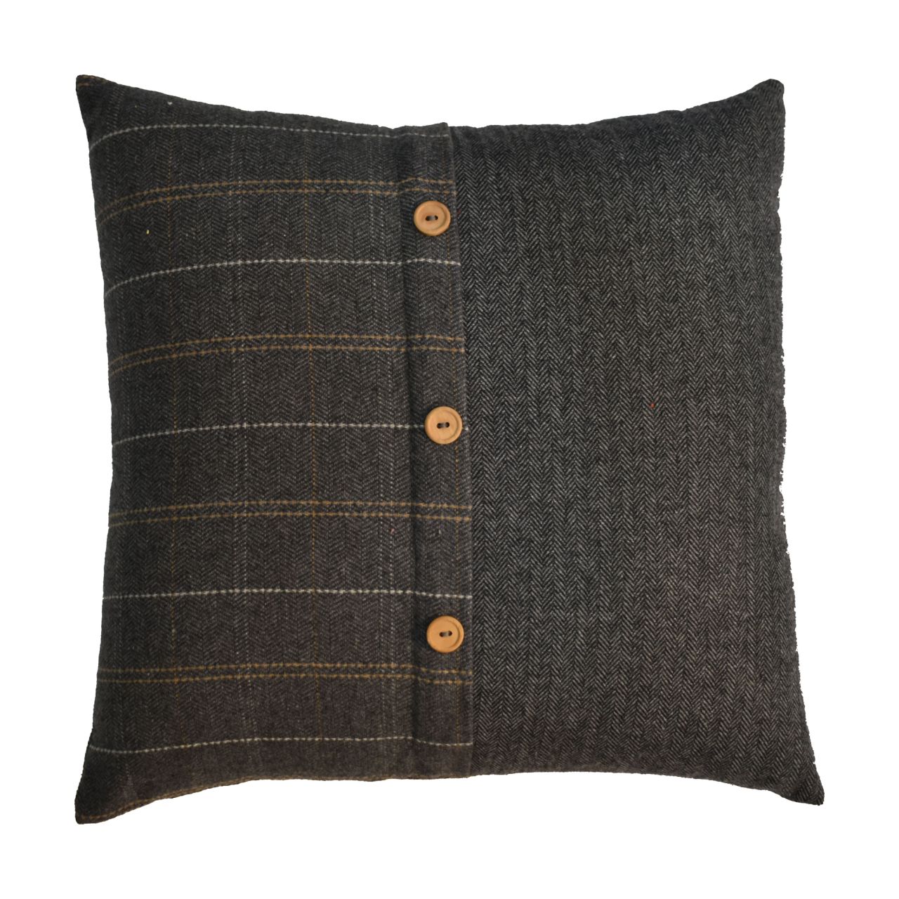 Pewter Tweed Cushion (Set of 2)