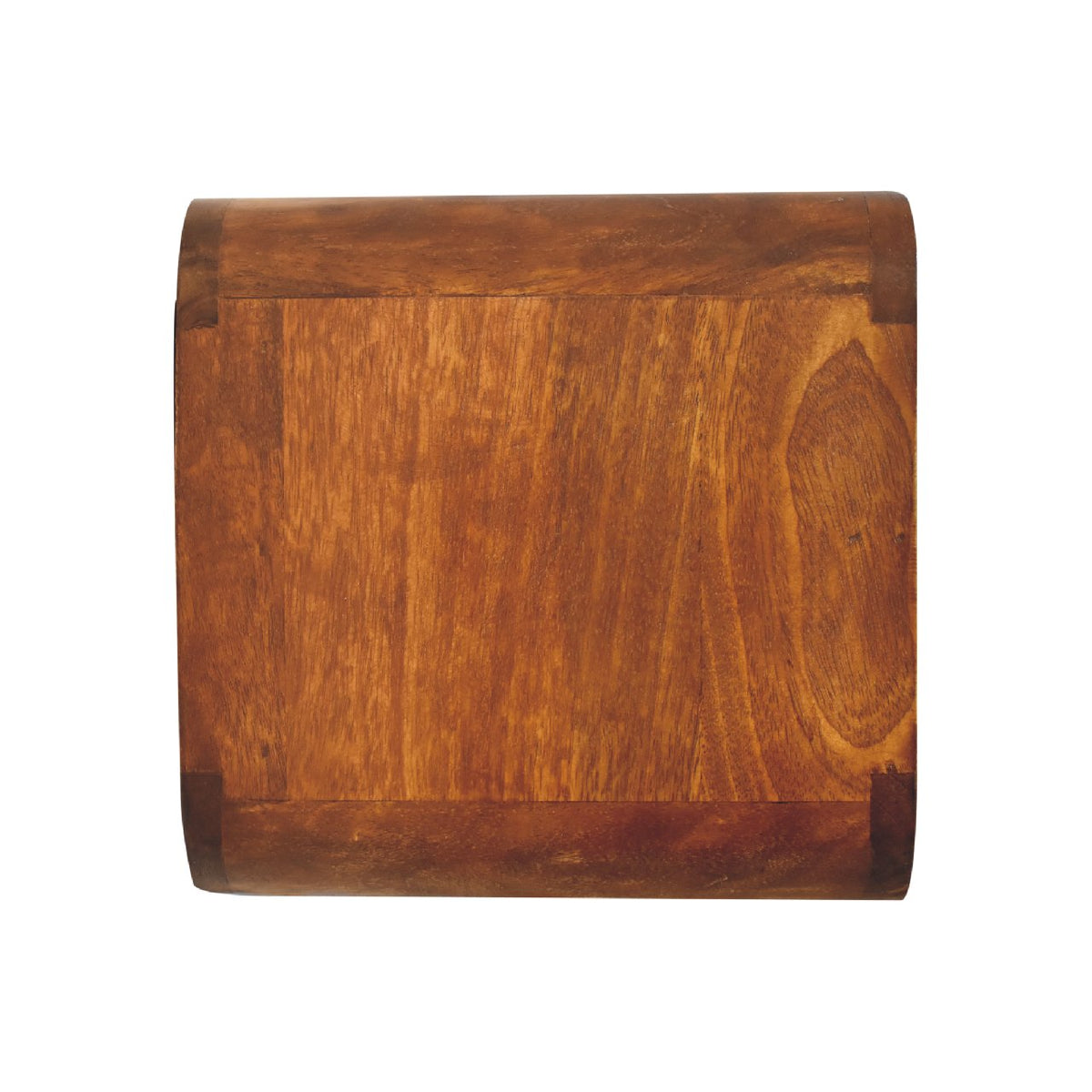 Curved Floating Mini Bedside Shelf, top-down view