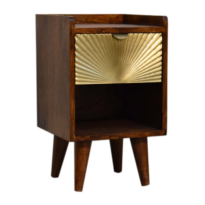 Mini Manila Gold Bedside Table
