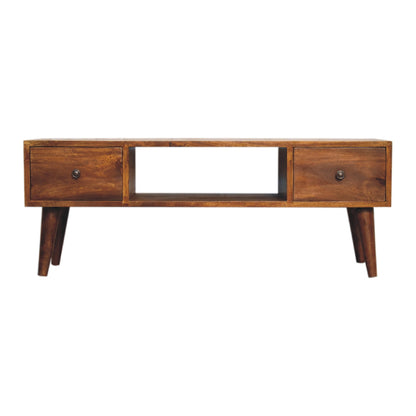 Classic Oak Wood Coffee Table