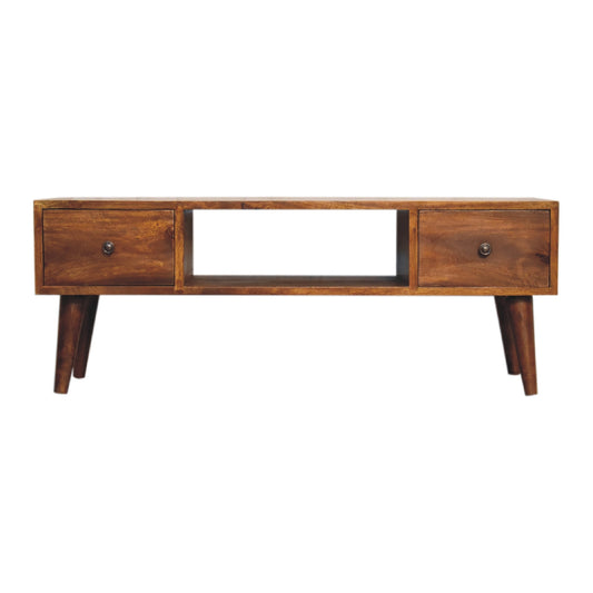 Classic Oak Wood Coffee Table