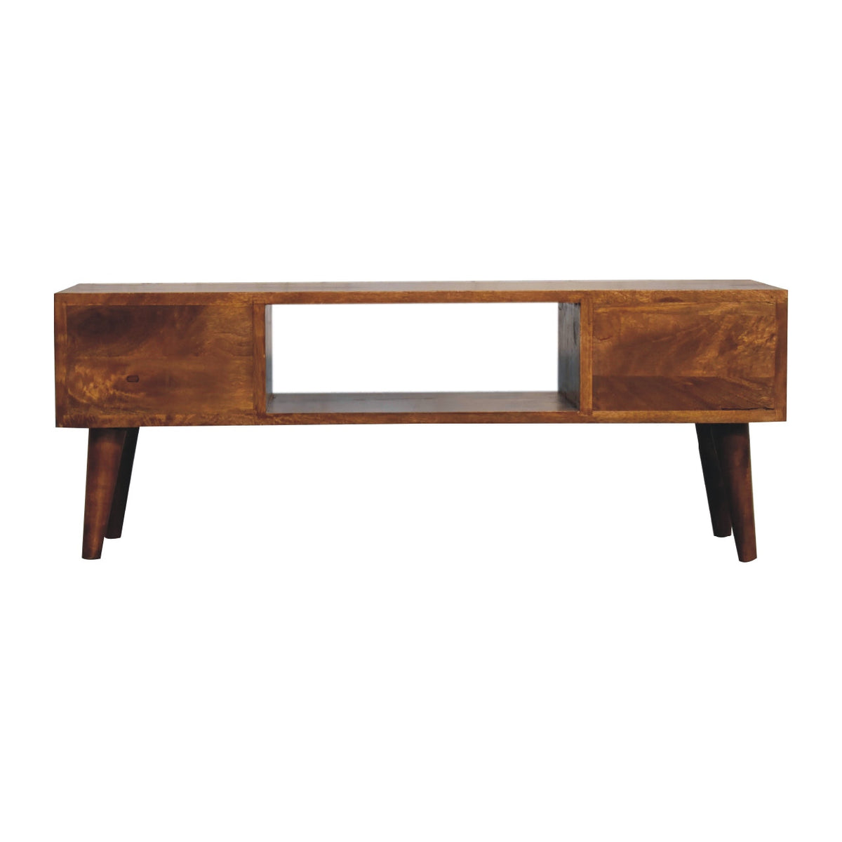 Classic Chestnut Coffee Table, three-quarter angle view