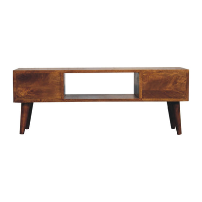 Classic Chestnut Coffee Table, three-quarter angle view