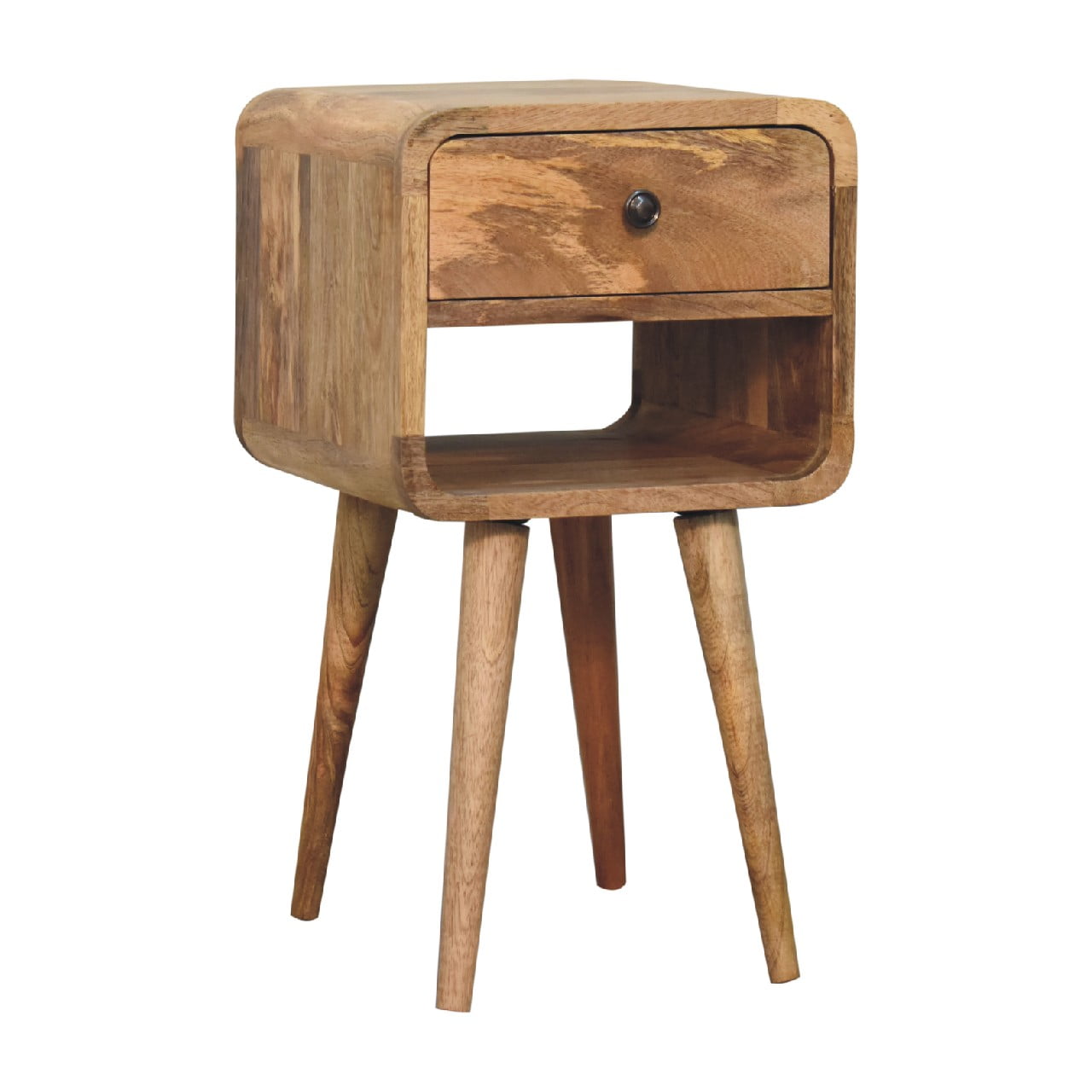 Mini Curved Lower Bedside Table