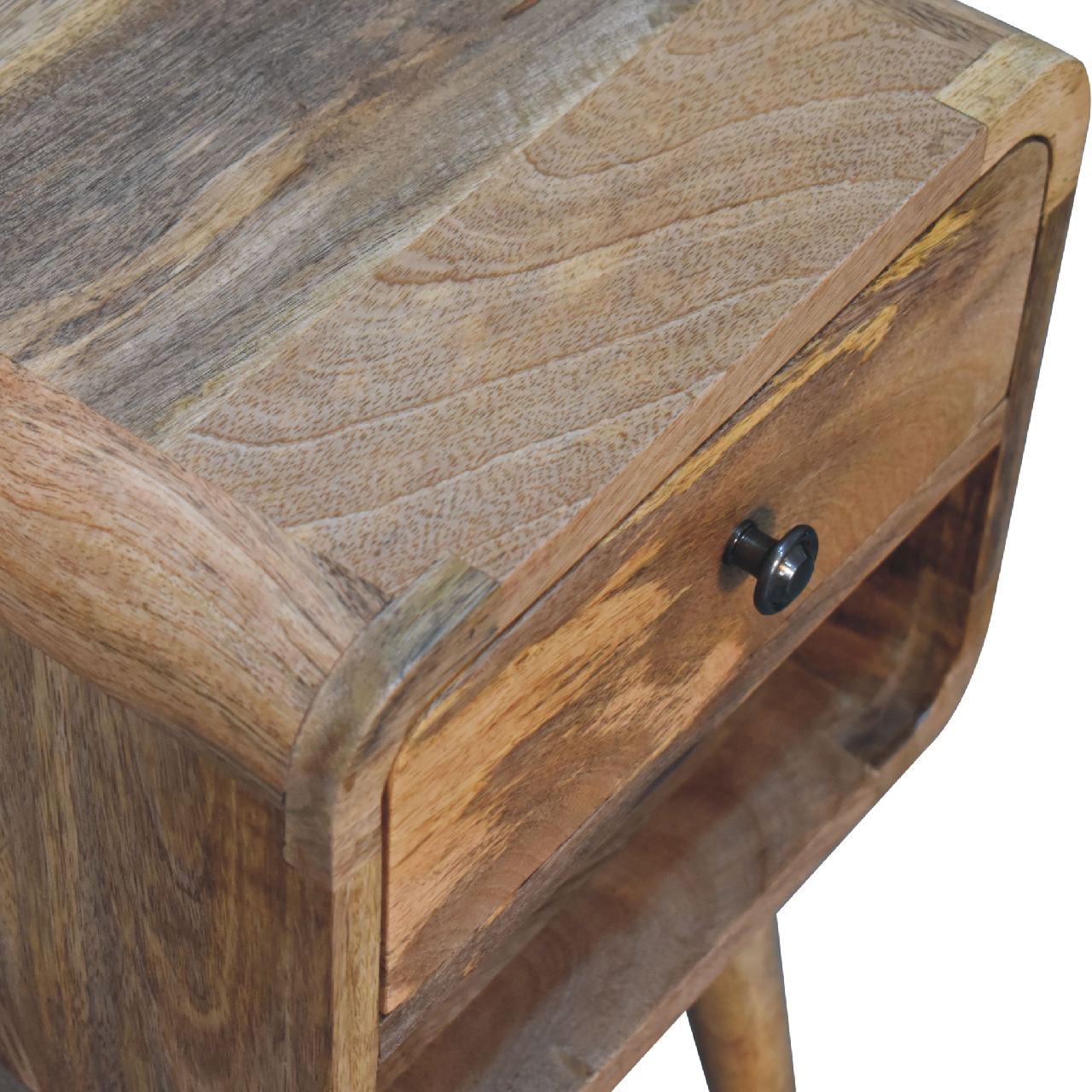 Mini Curved Lower Bedside Table