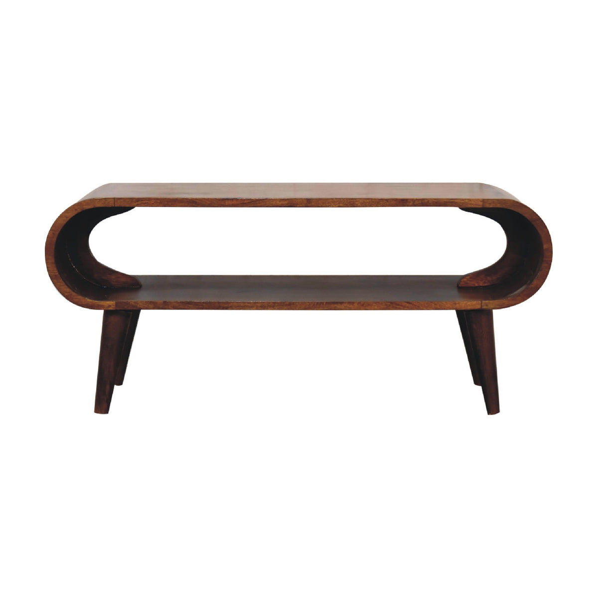 Open Void Nordic Coffee Table styled in a living room setting