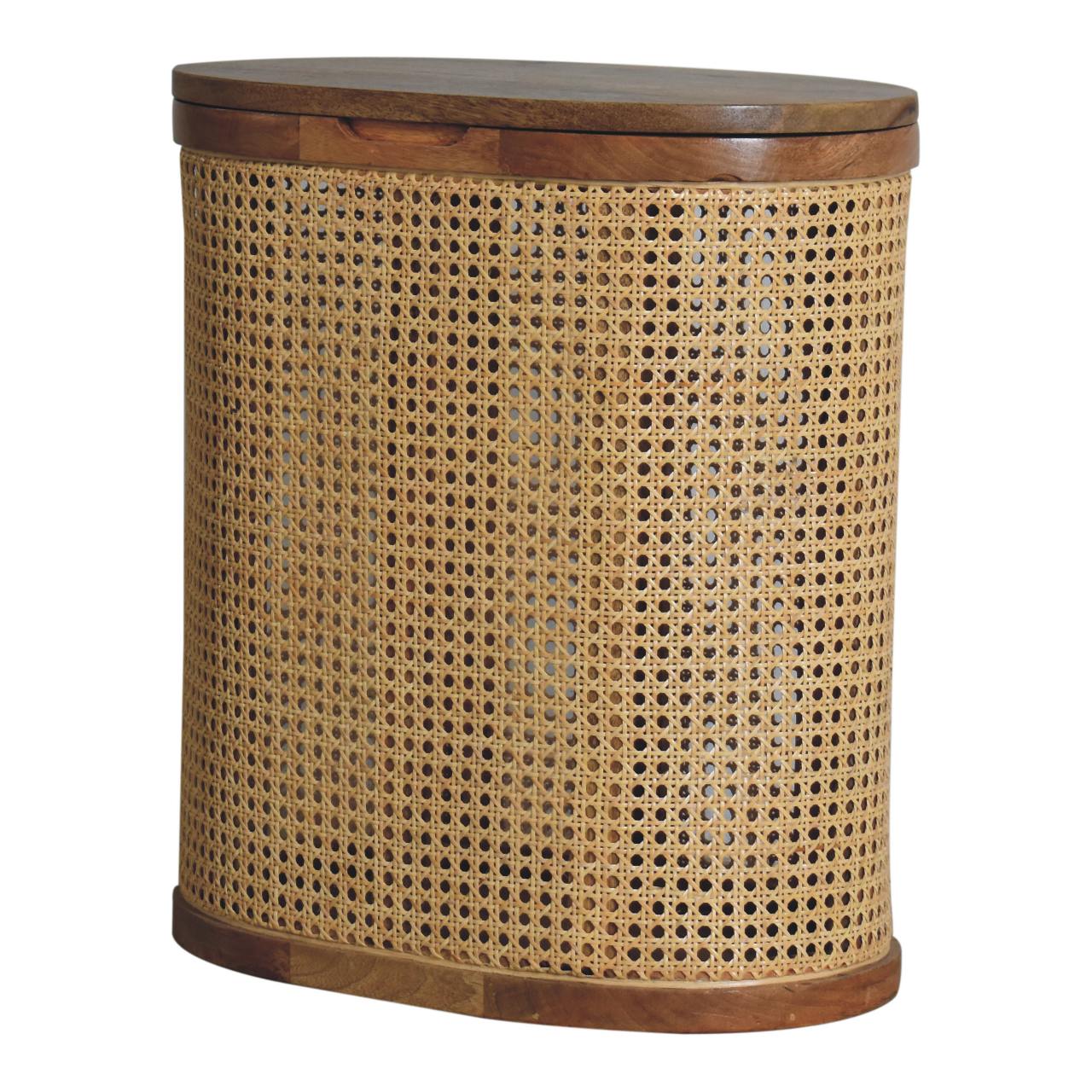 Rattan Lid-up Storage Stool