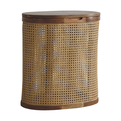 Rattan Lid-up Storage Stool