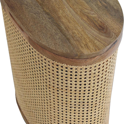 Rattan Lid-up Storage Stool