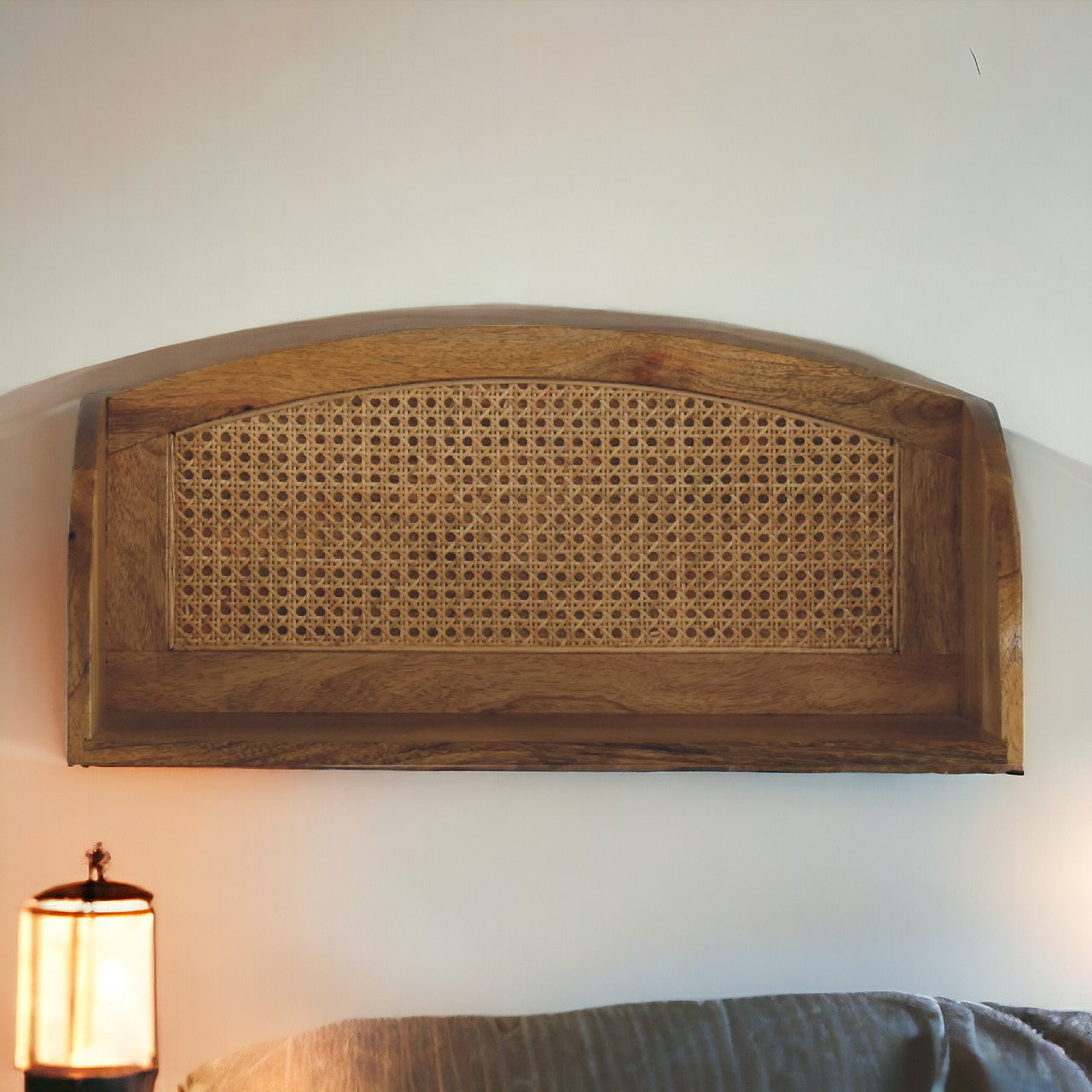 Rattan Open Wall Mounted Shelf