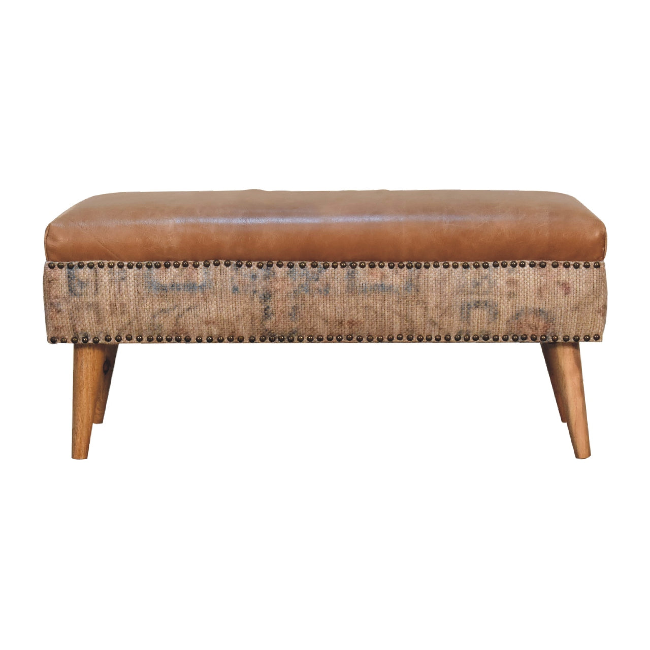 Buffalo Hide Durrie Bench