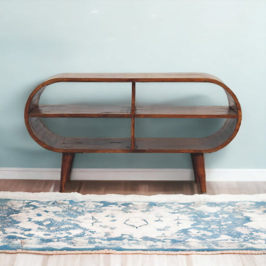 Open Shelf Chestnut Media Unit