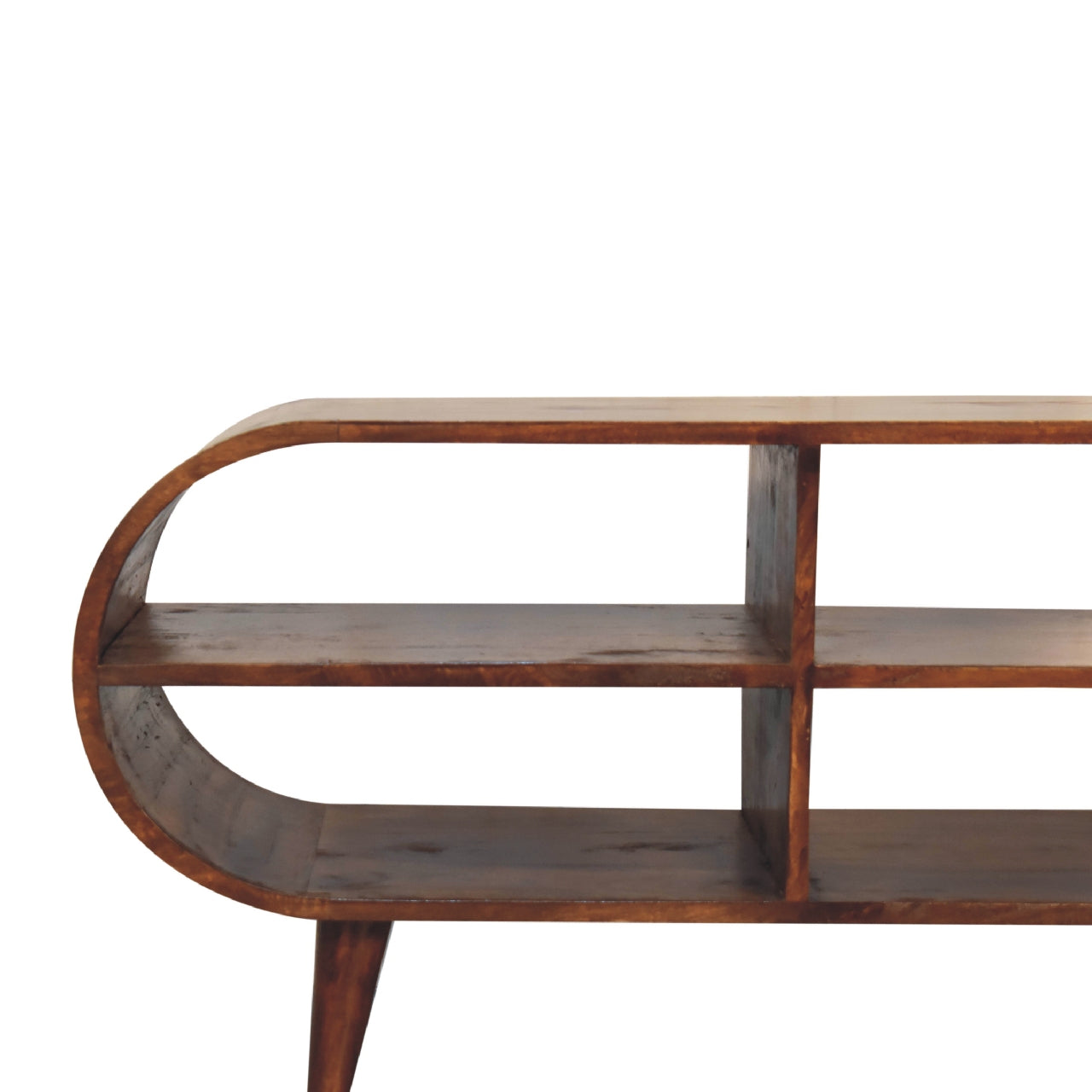 Open Shelf Chestnut Media Unit