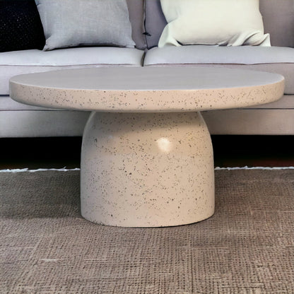 White Mosaic Terrazzo Coffee Table