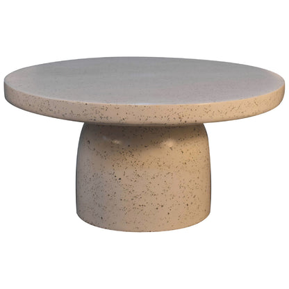 Close-up of the White Mosaic Terrazzo Coffee Table's mosaic pattern