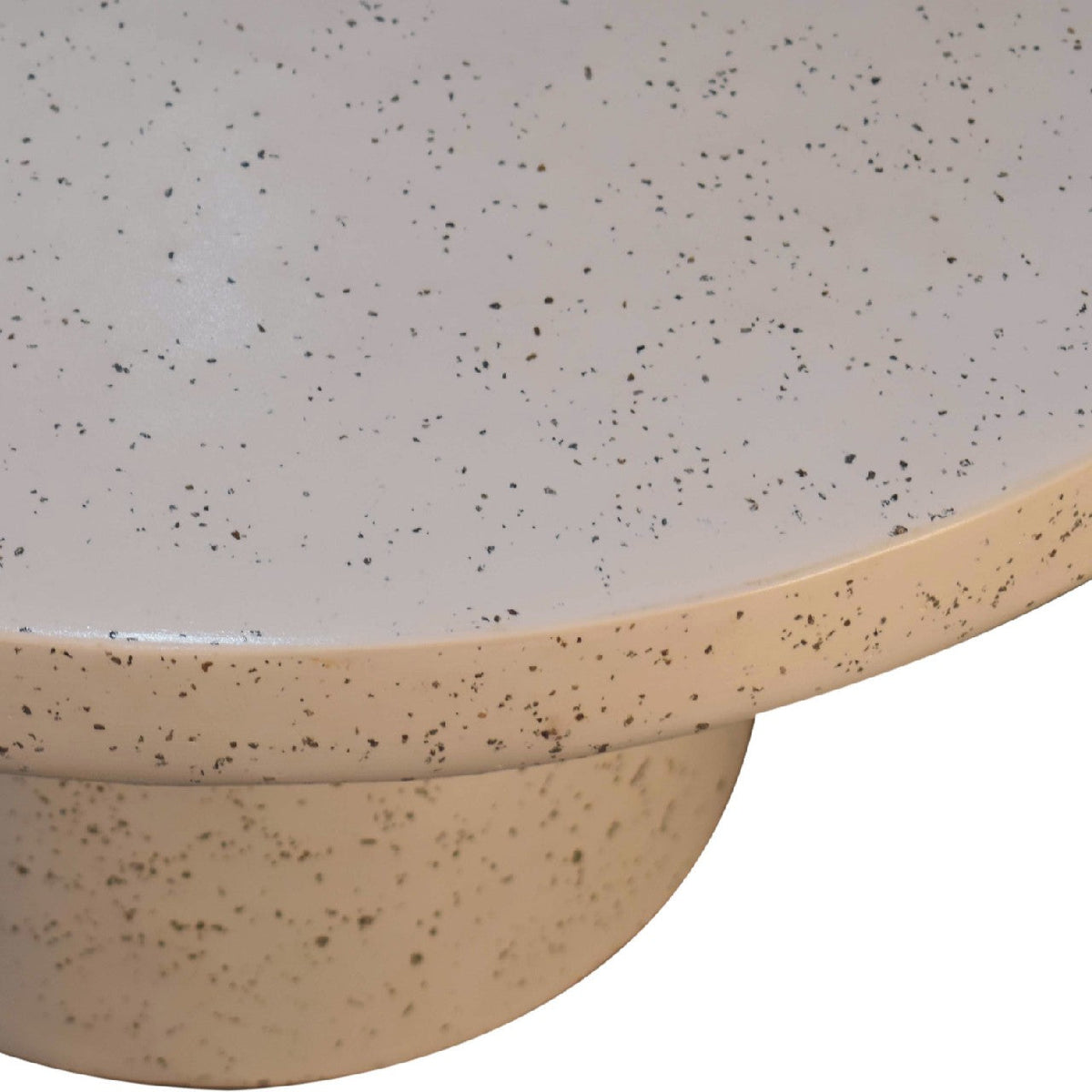 White Mosaic Terrazzo Coffee Table dimensions and scale reference