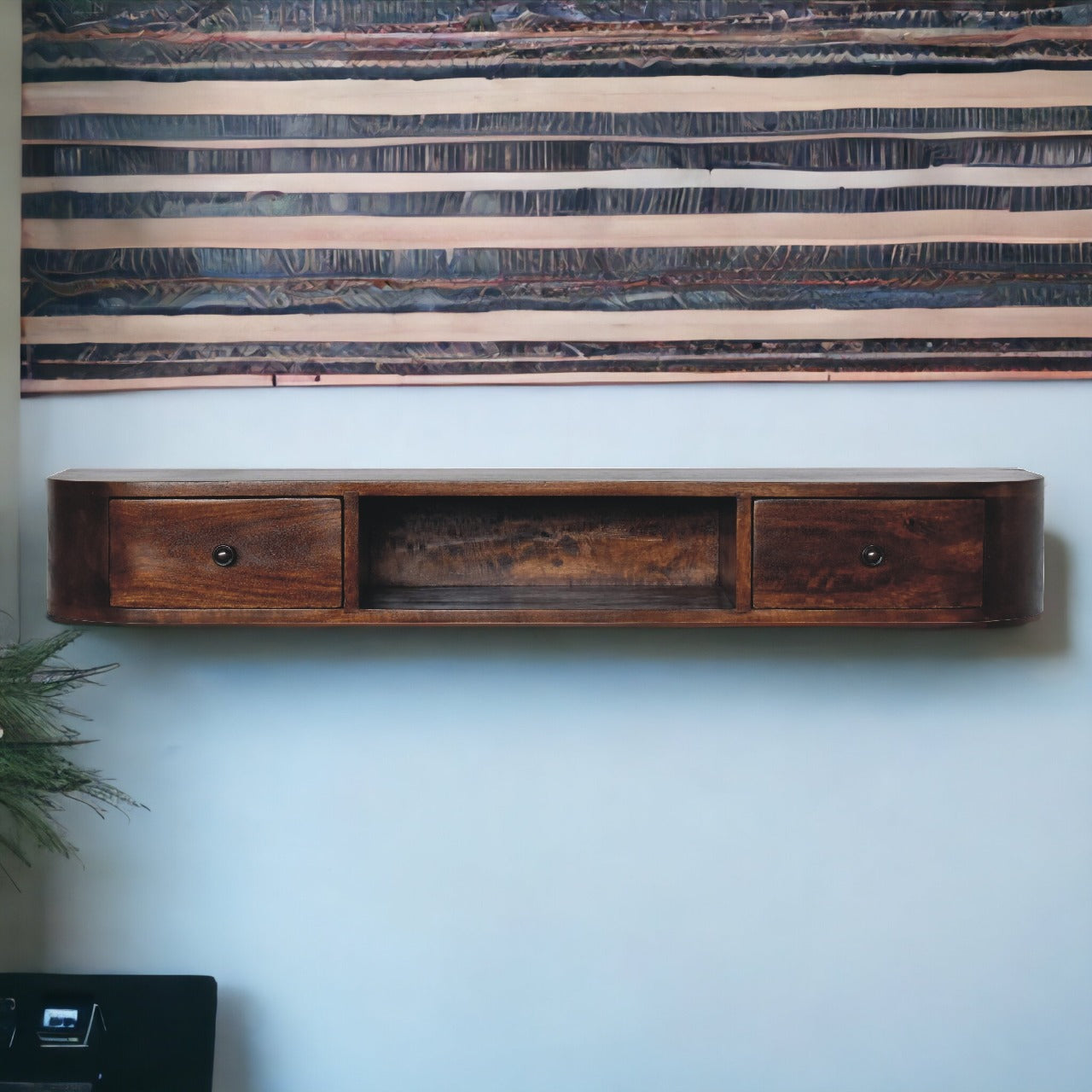 Floating Console with Drawers