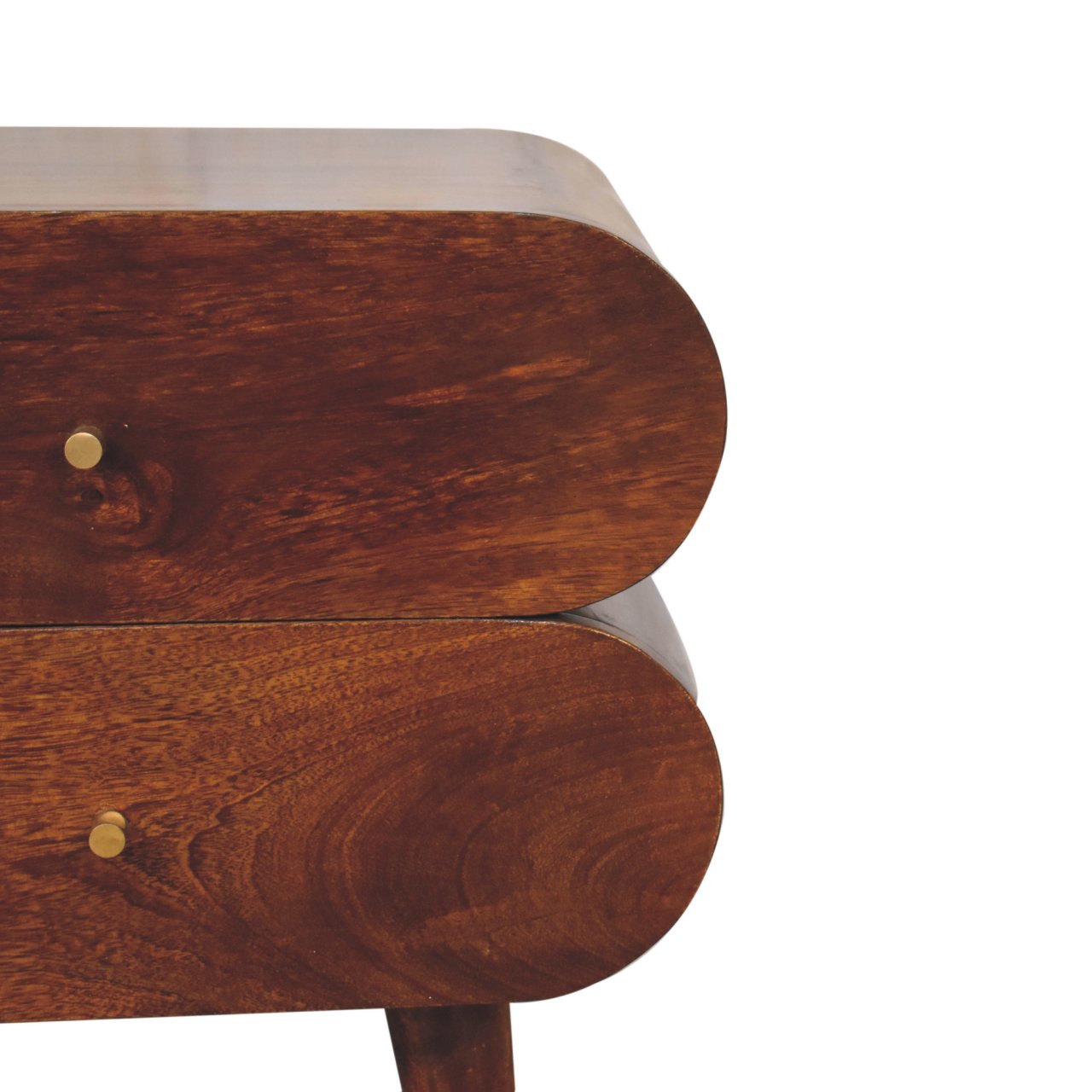 Double Capsule Chestnut Bedside