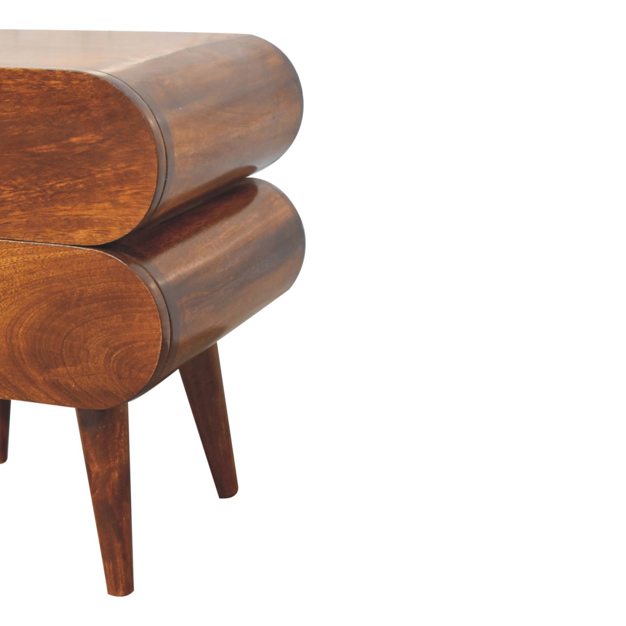 Double Capsule Chestnut Bedside