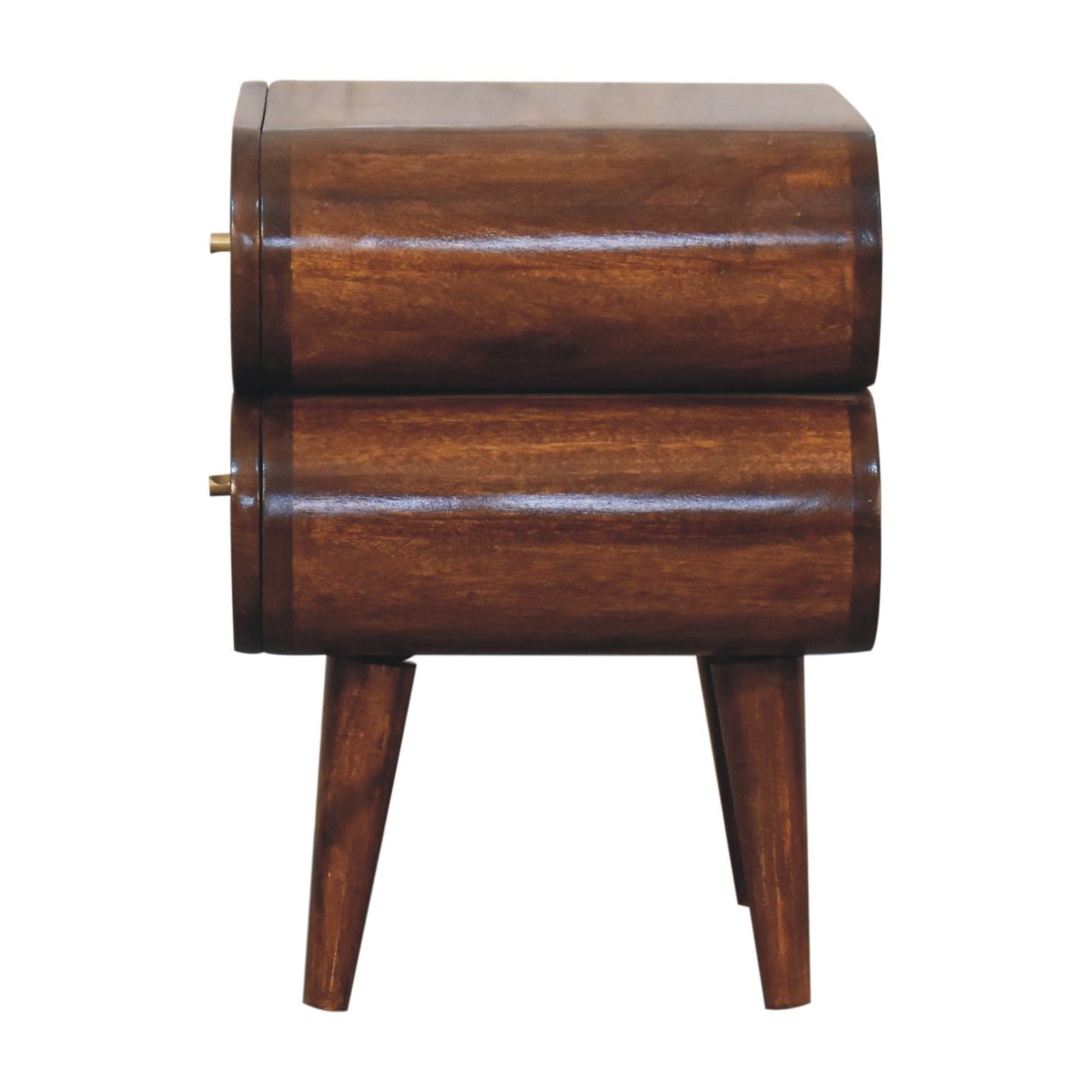 Double Capsule Chestnut Bedside