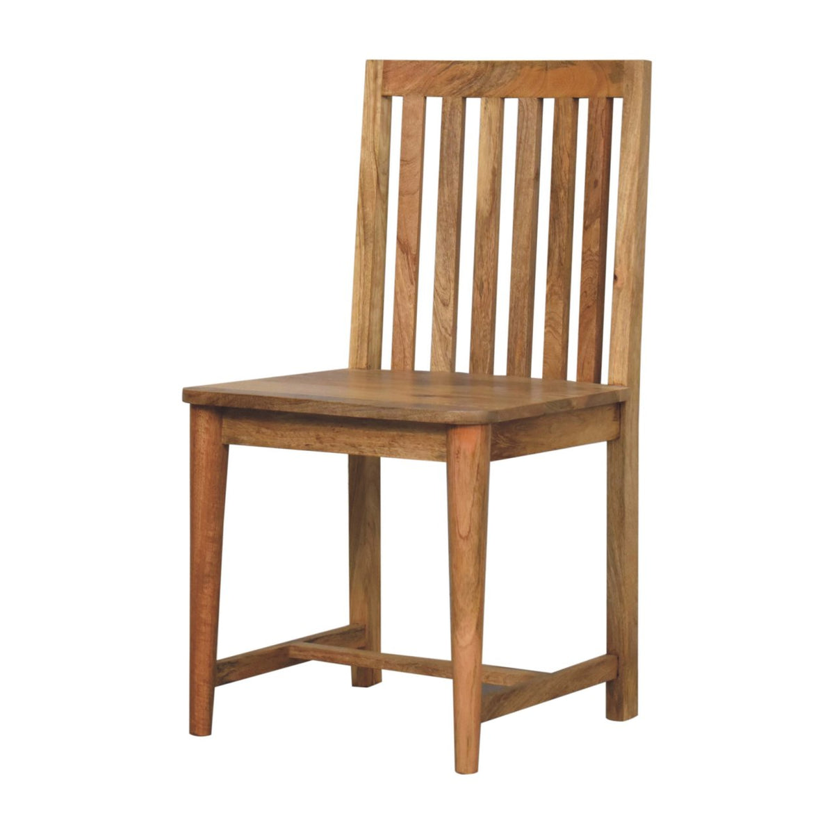 Close-up of the Fringed Dining Chair's open design and joinery
