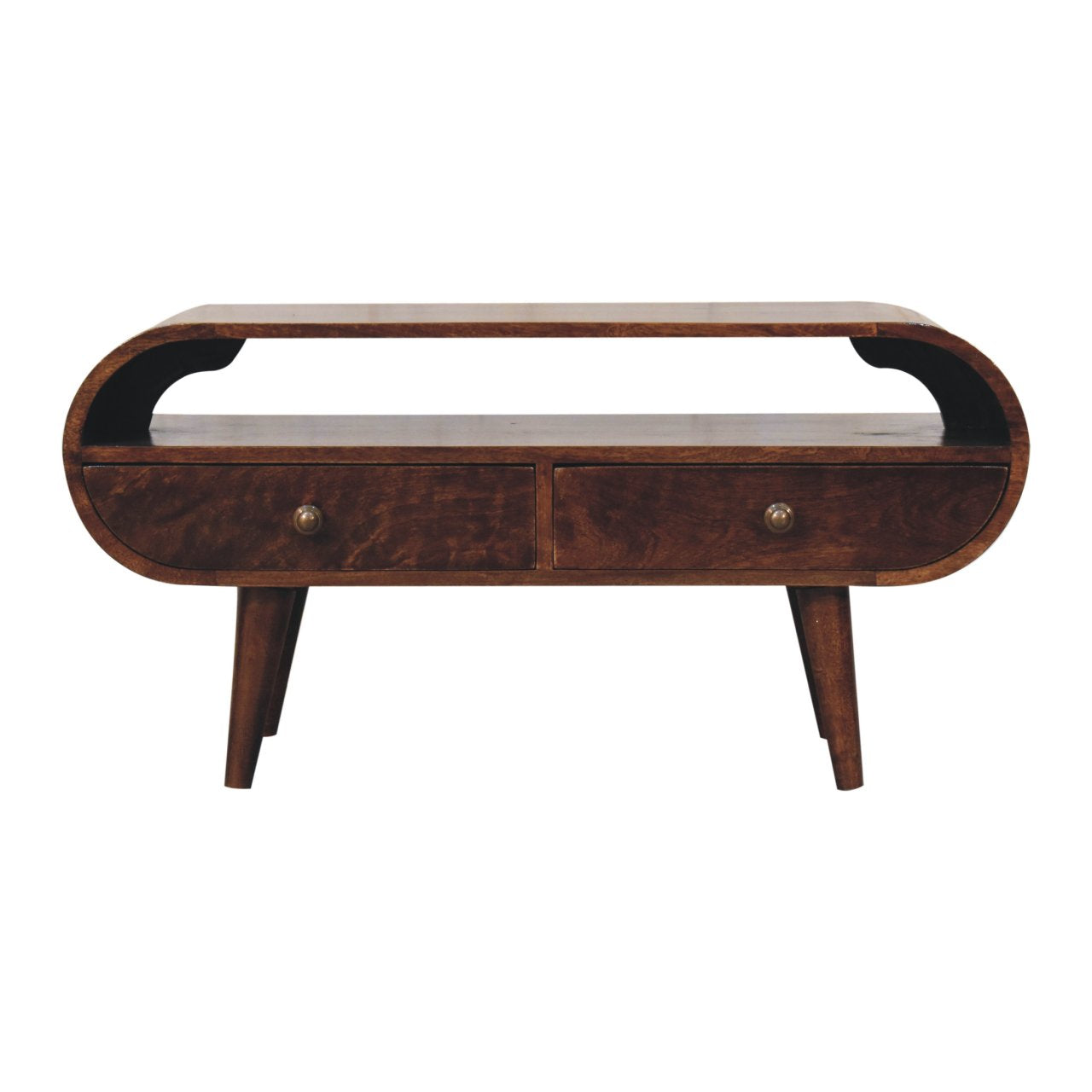 The Walnut Circle Media Stand