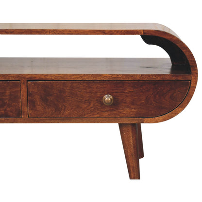 The Walnut Circle Media Stand