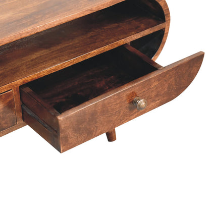 The Walnut Circle Media Stand