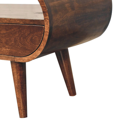 The Walnut Circle Media Stand