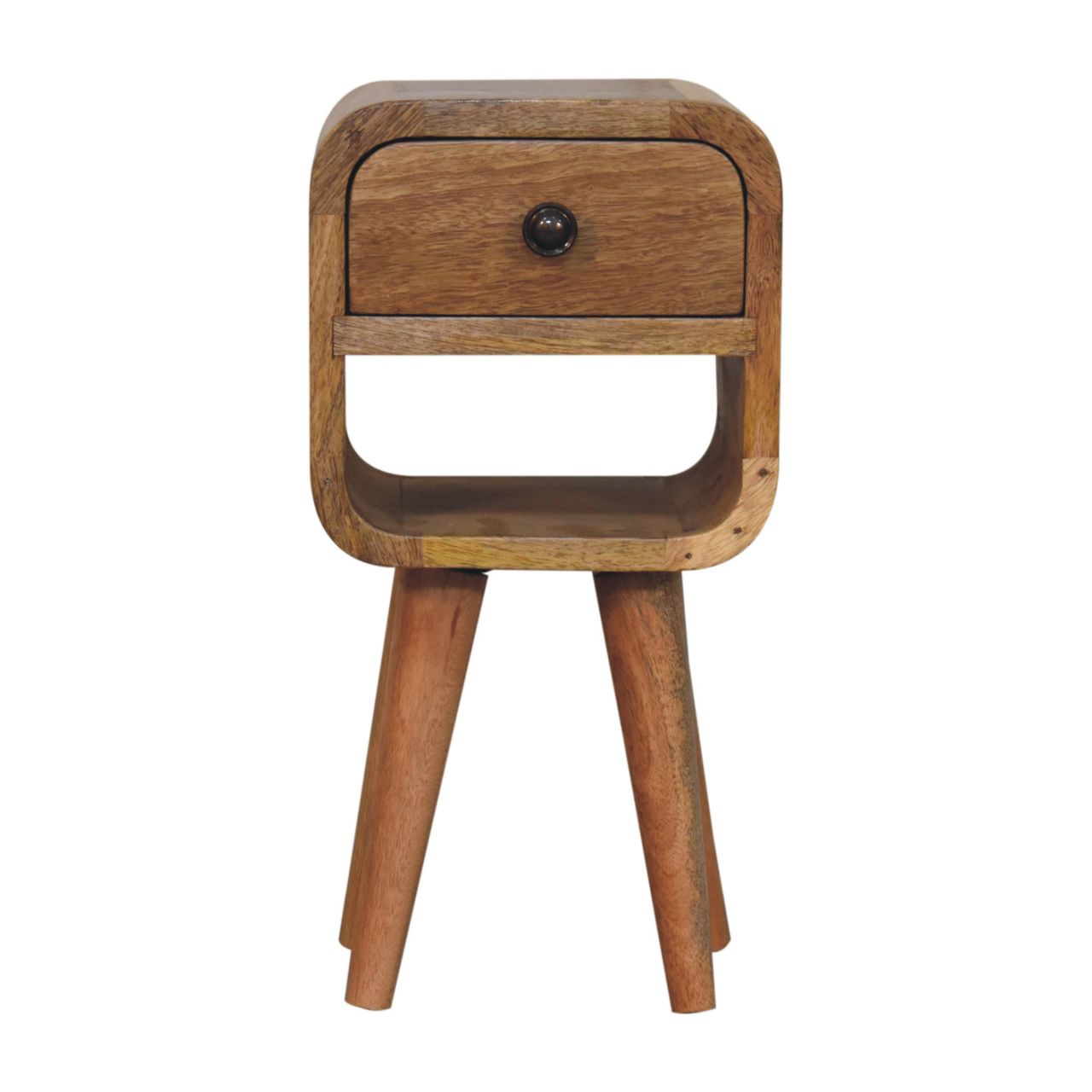 The Curve Mini Bedside in Oak