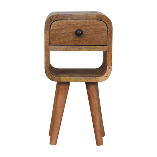 The Curve Mini Bedside in Oak