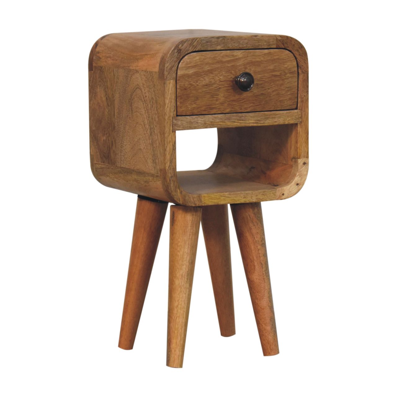 The Curve Mini Bedside in Oak