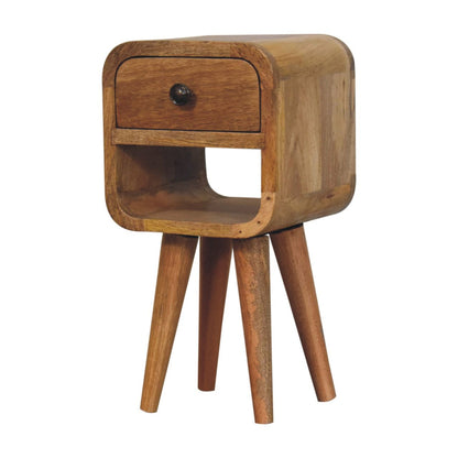 The Curve Mini Bedside in Oak