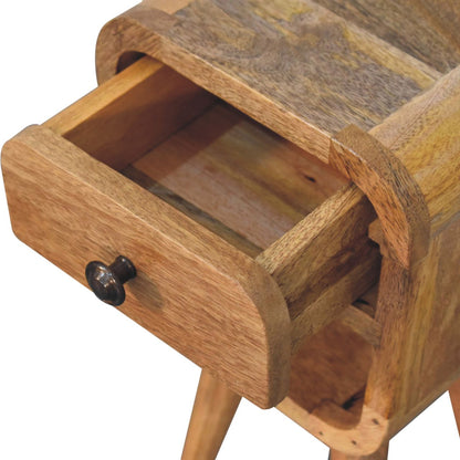 The Curve Mini Bedside in Oak