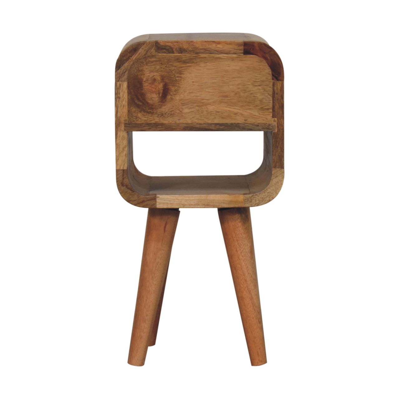 The Curve Mini Bedside in Oak